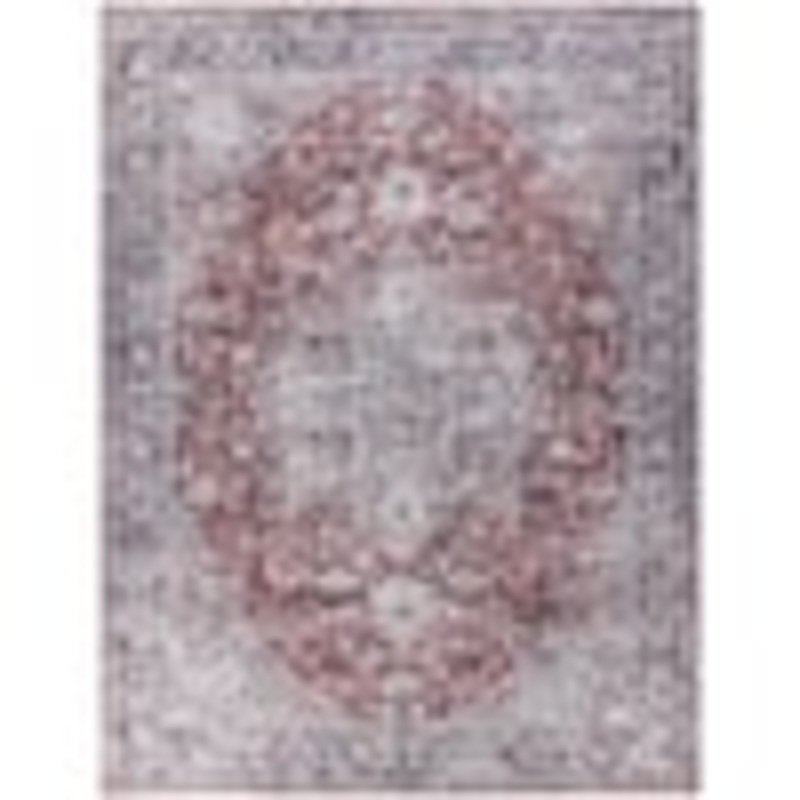 Unbranded Machine Washable Series 1 Ivory Brick 9 ft. x 12 ft. Distressed Traditional Area Rug 928511