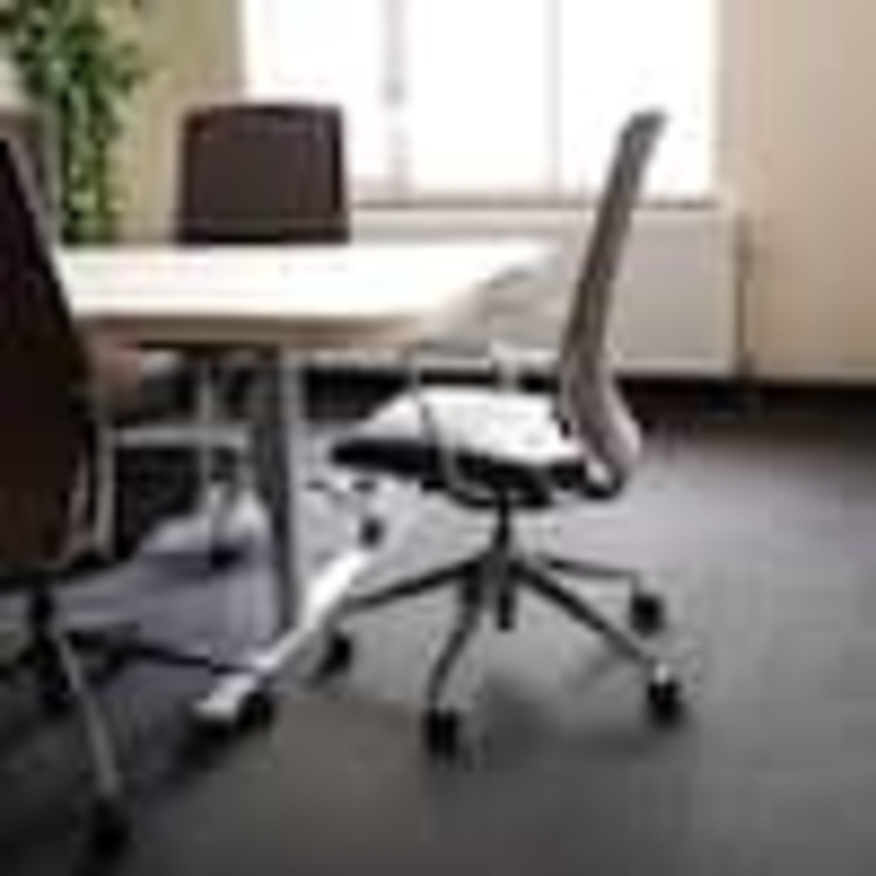 Floortex Advantagemat Clear 48 in. x 79 in. Vinyl Rectangular Indoor Chair Mat for Carpets up to 1/4 in. FR1120025EV